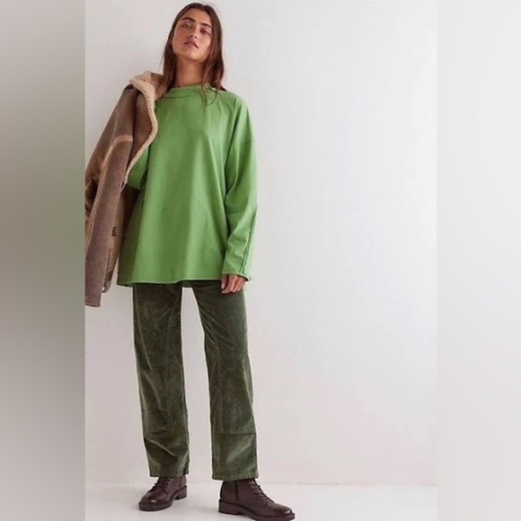 Free People Heater Tee, Green, Size S - Picture 3 of 13